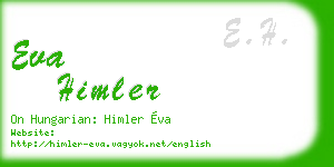 eva himler business card